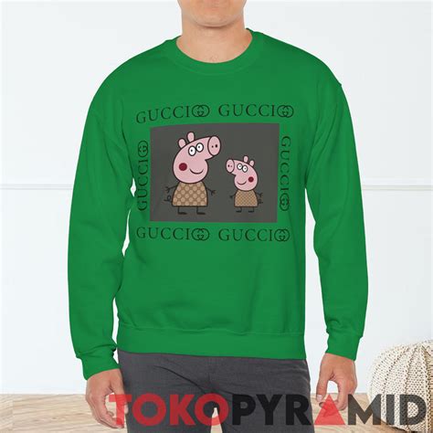 peppa pig gucci purse|gucci flying pig sweatshirt.